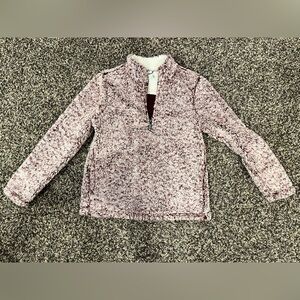 Time and Tru Pink Quarter-Zip Sweatshirt